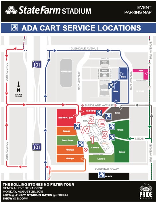 State Farm Stadium Seating Chart Rolling Stones