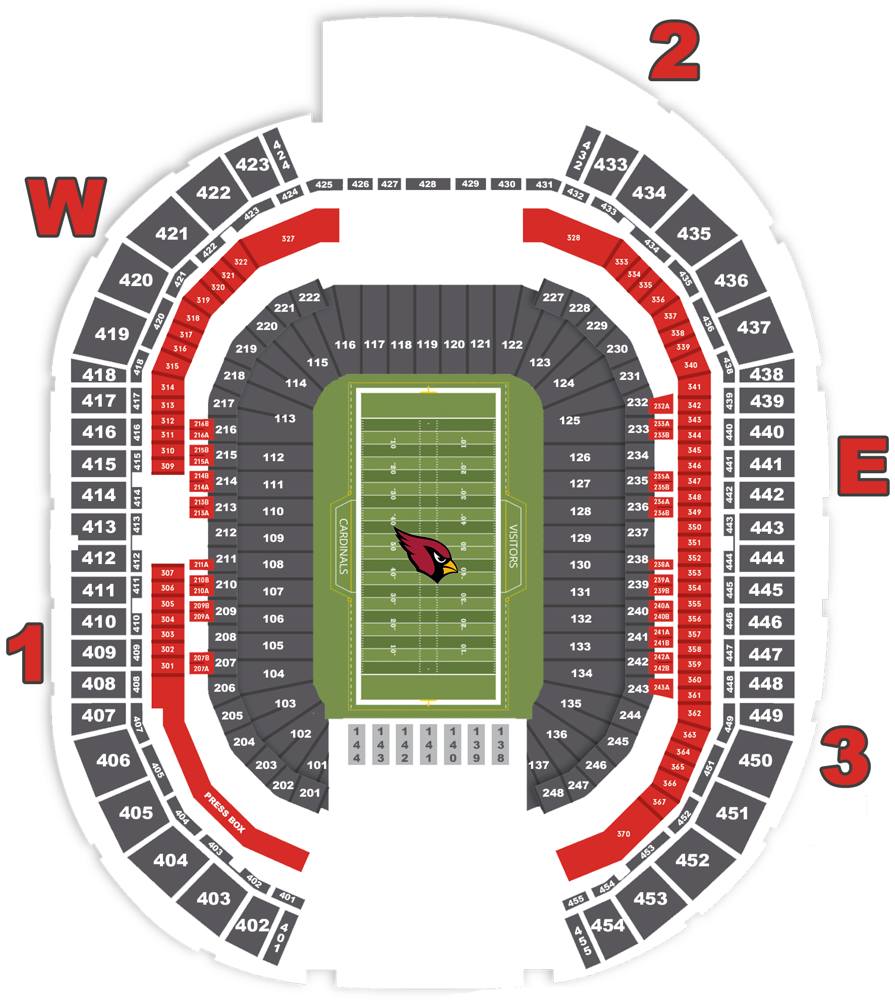 Seating Chart State Farm Stadium