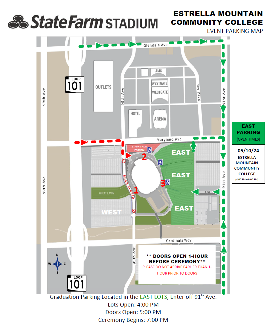 Estrella Mountain Community College Graduation State Farm Stadium