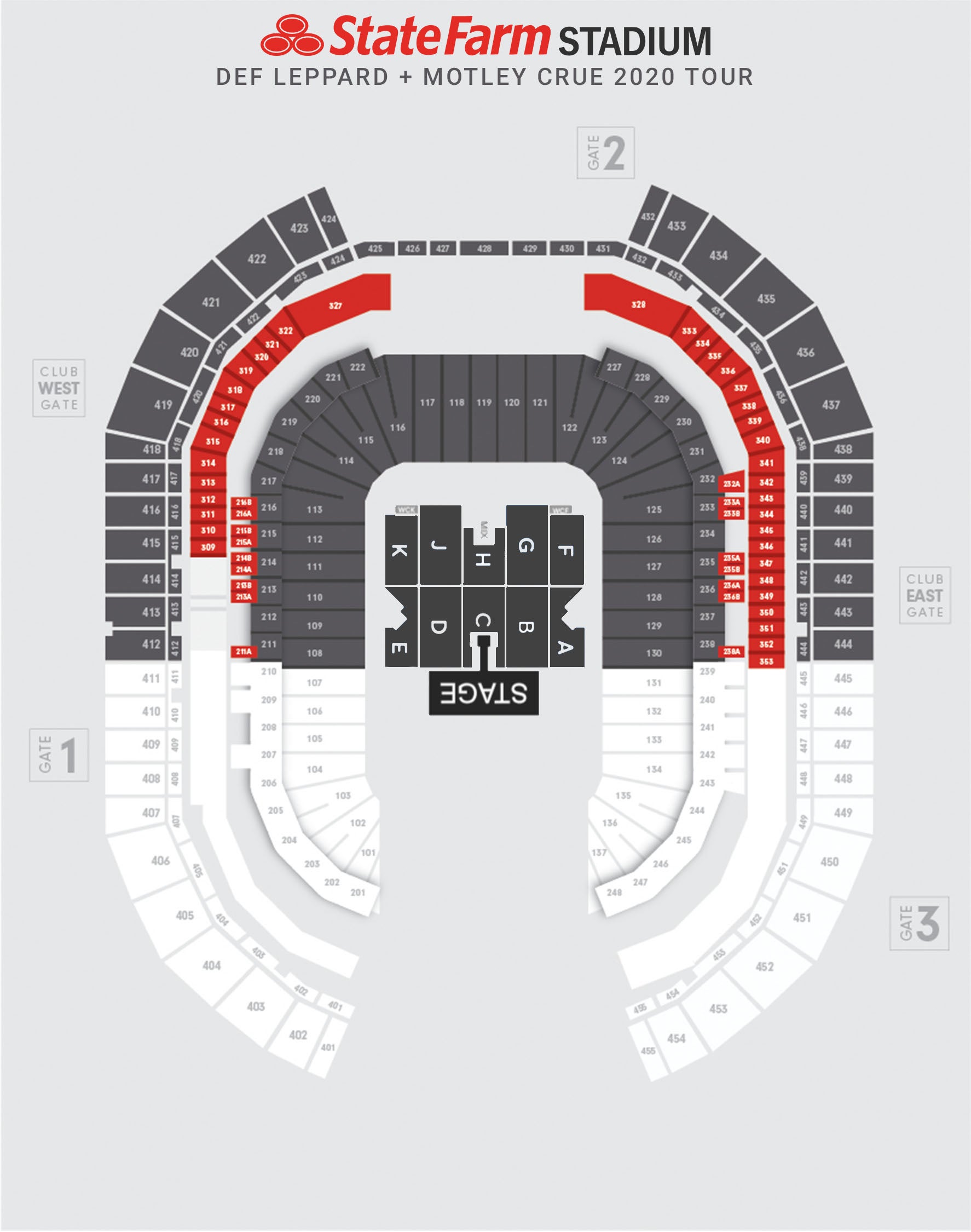 Legends Casino Seating Chart