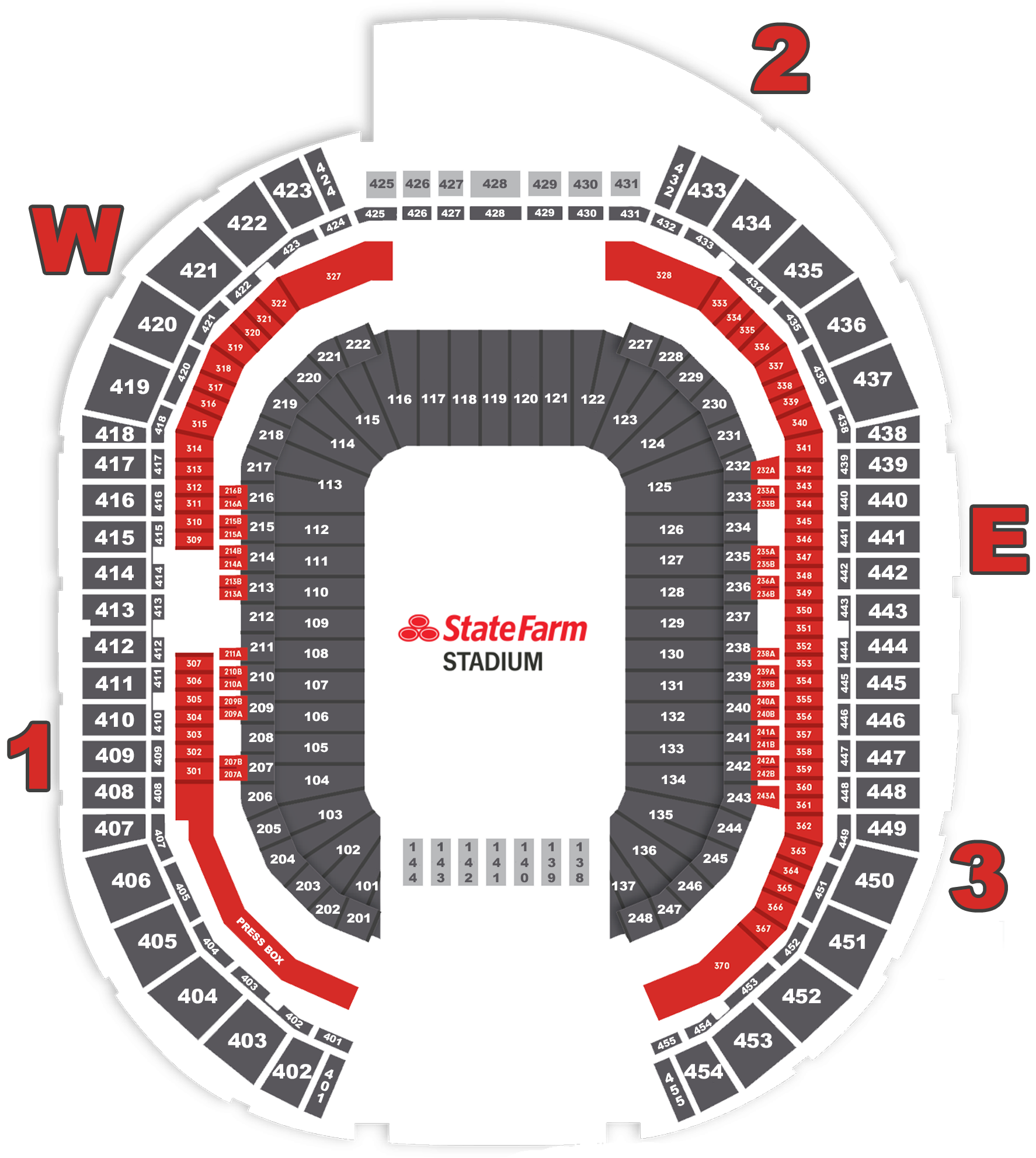 Seating Chart State Farm Stadium